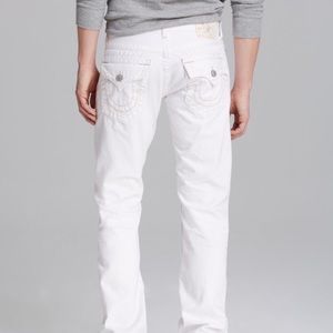 Mens All White True Religion Jeans 